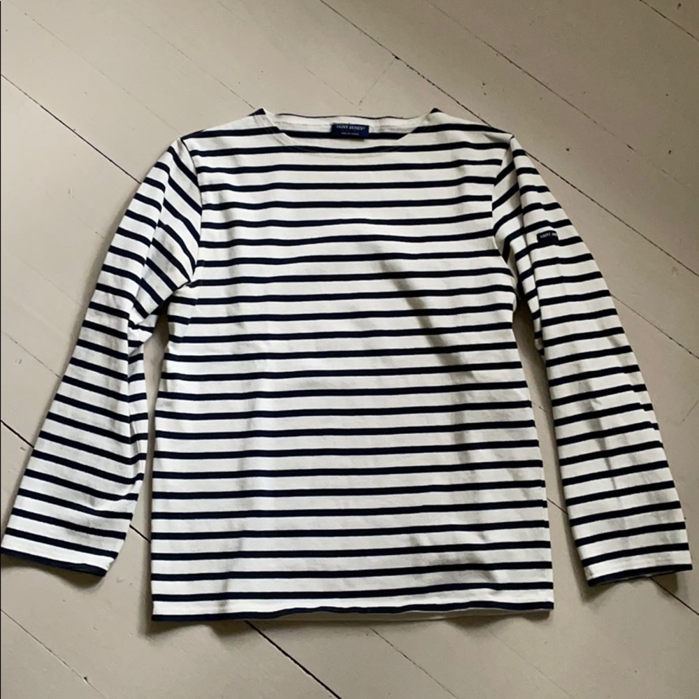 St James Breton Ecru/Navy Top